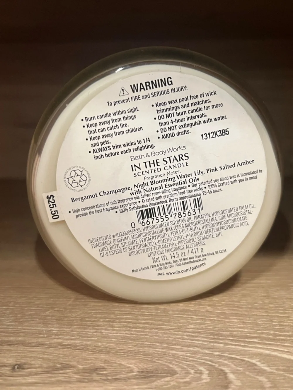 In the Stars 3-wick candle.